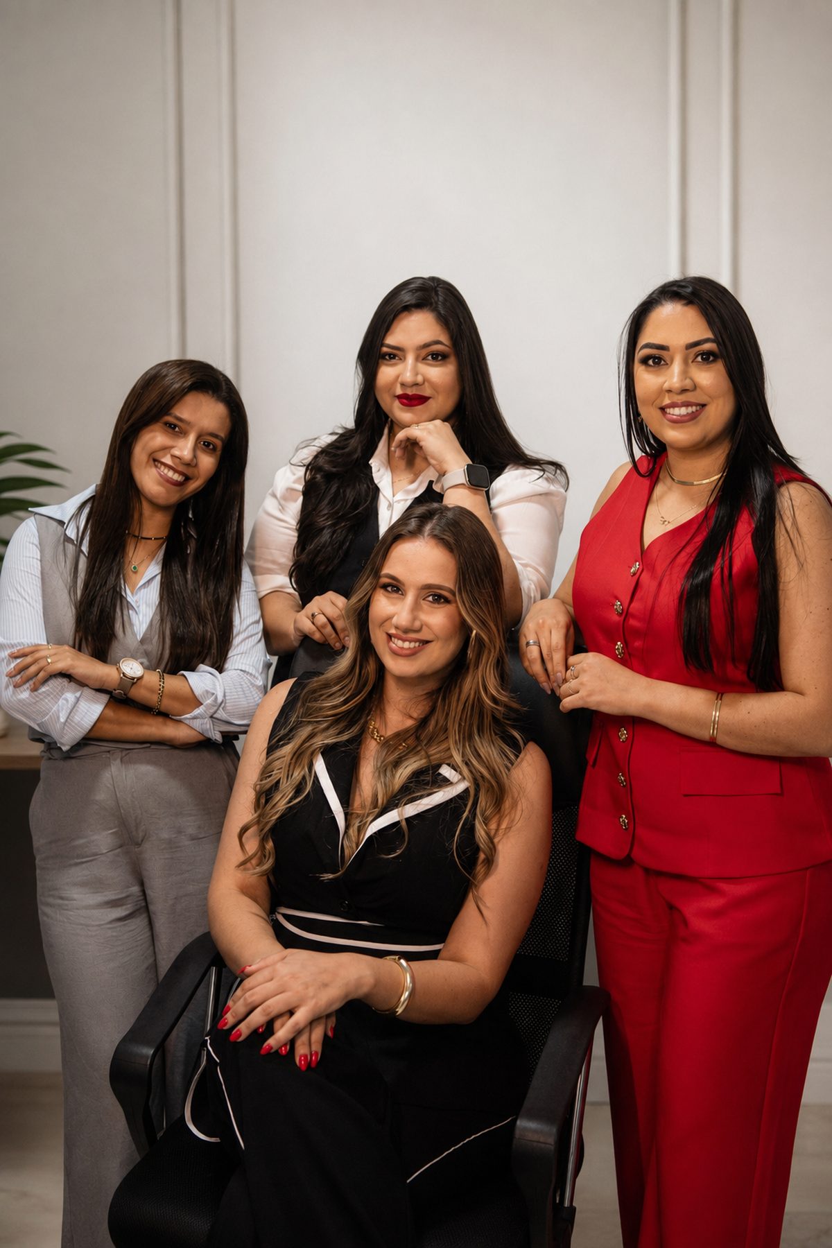 As quatro sócias da ABMF Advocacia no escritório